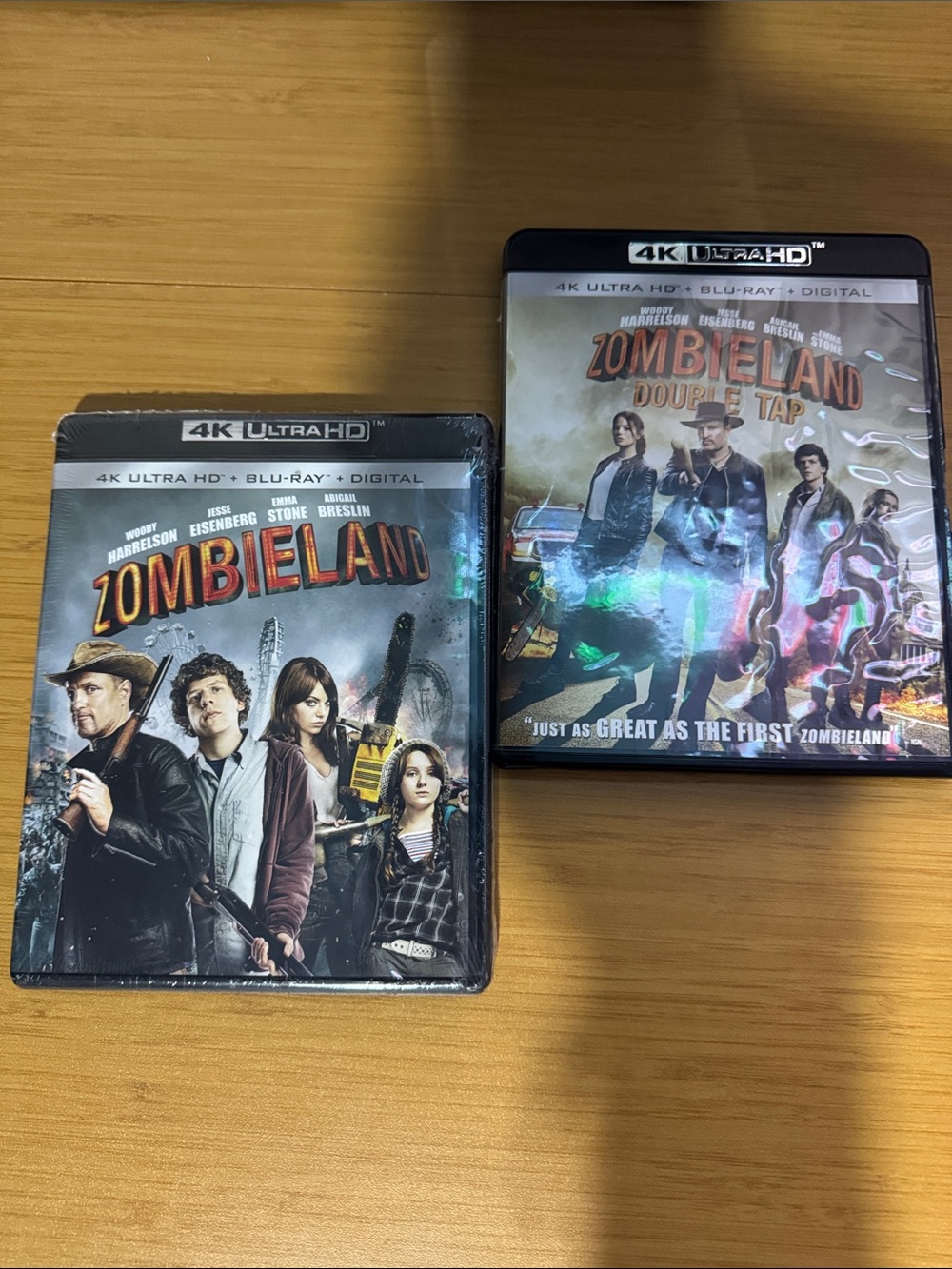 Zombieland 1 and 2 Double Tap 4k UHD - New & Used